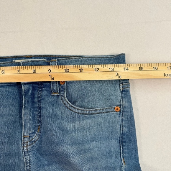 Madewell 8" Skinny Mid Rise Jeans Womens Size 26 Tall Light Wash - Picture 11 of 16